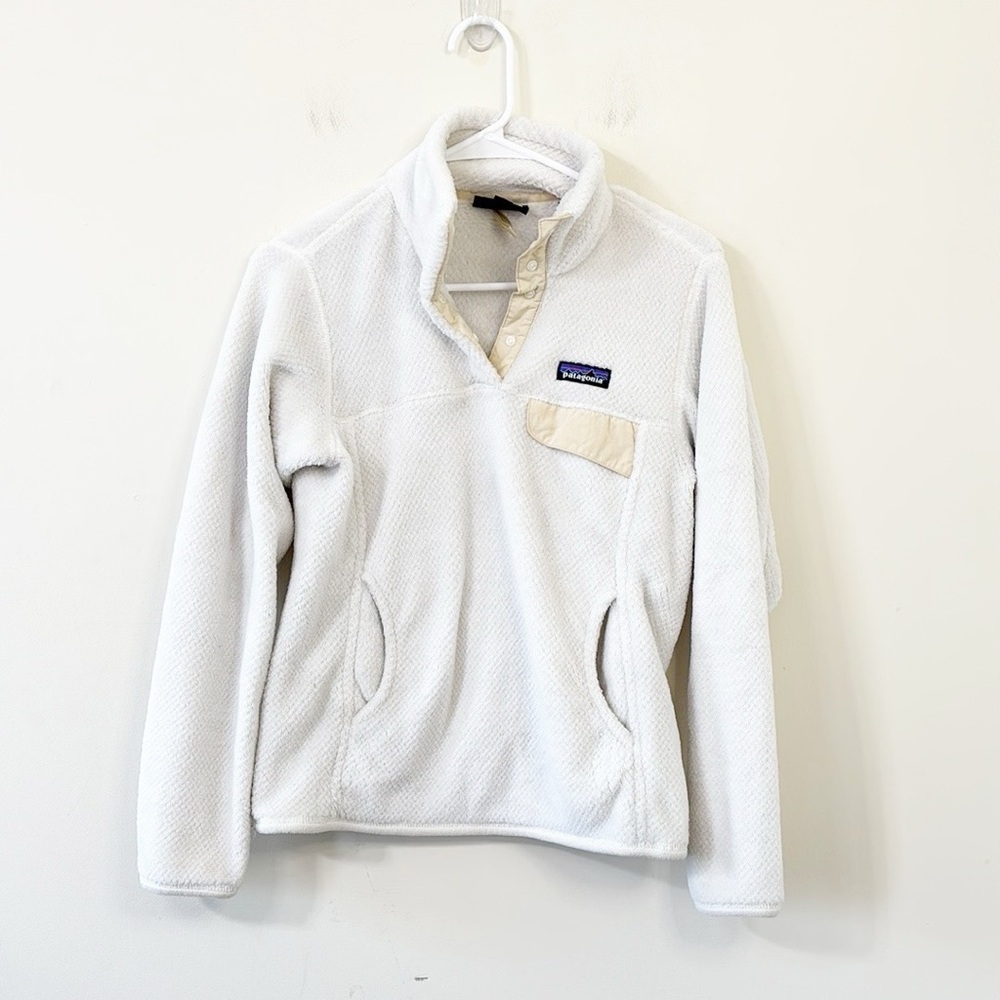 Patagonia Re-Tool Snap-T Pullover Raw Linen White X-Dye Size Small - Picture 2 of 10